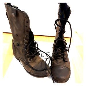 Leather Combat Boots